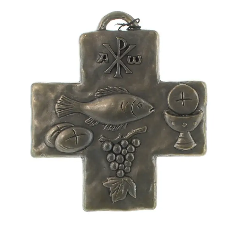 Croix de Communion en bronze 8,5cm