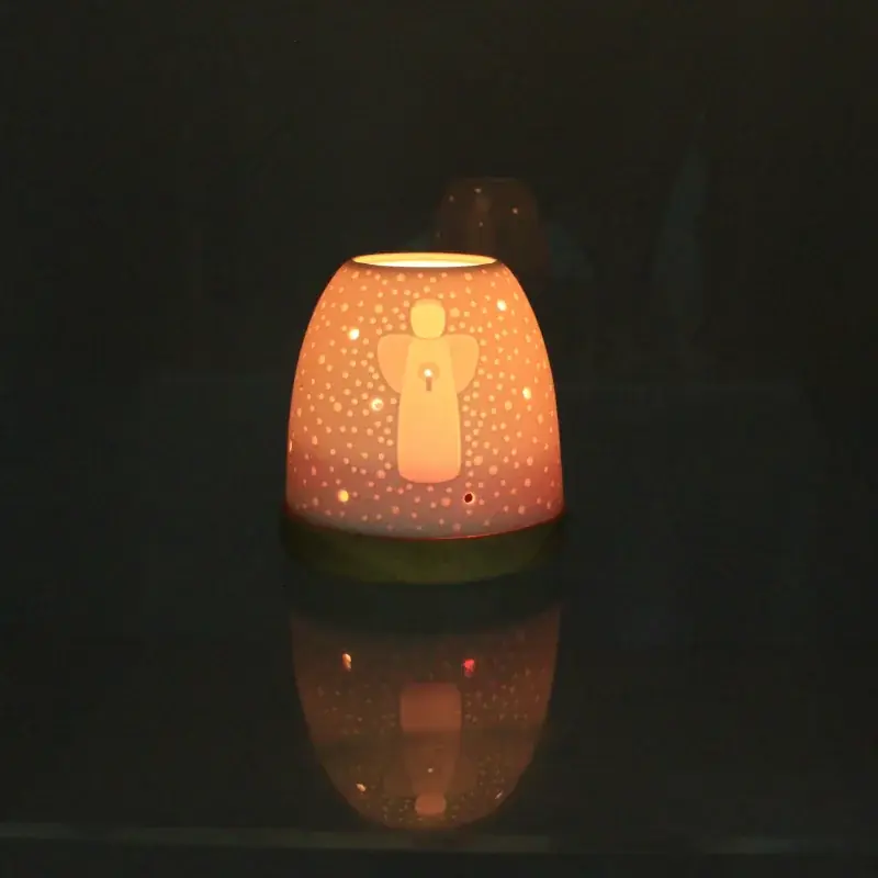 Photophore Ange Lumière en Porcelaine
