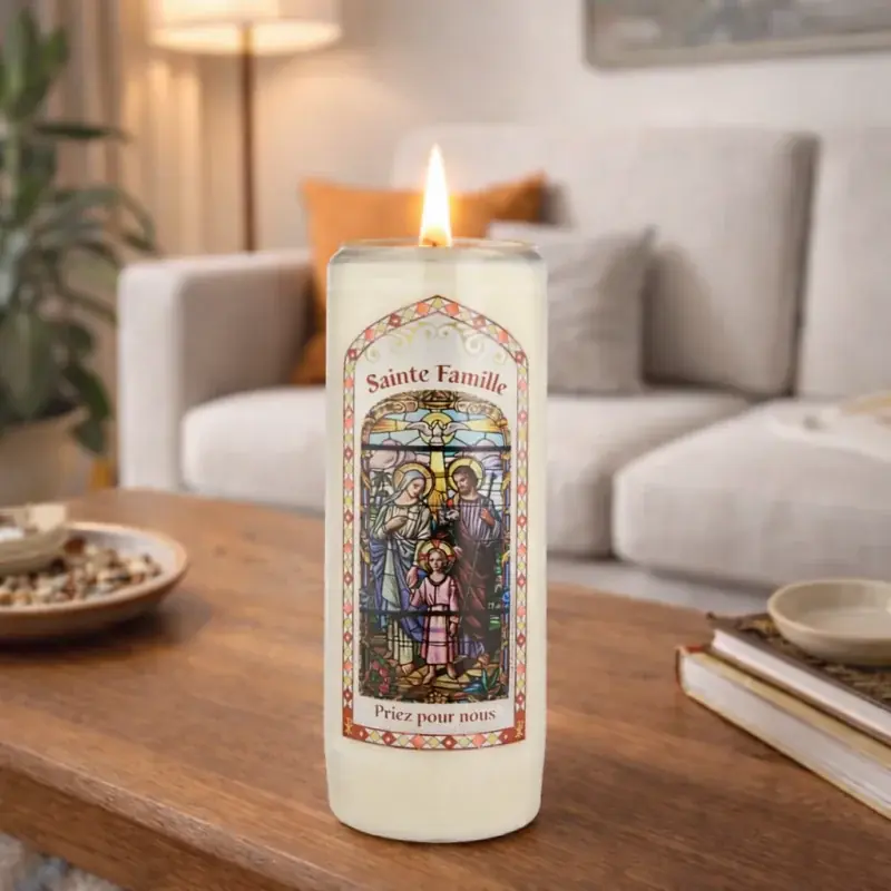 Bougie neuvaine de la Sainte Famille