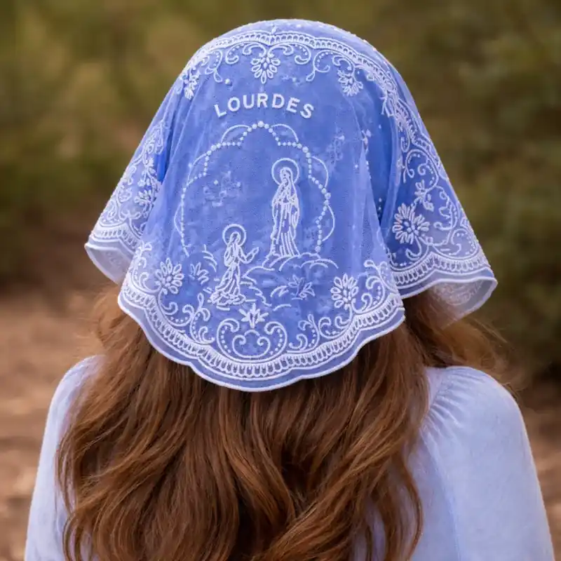 Mantille de l'Apparition bleue Made In France