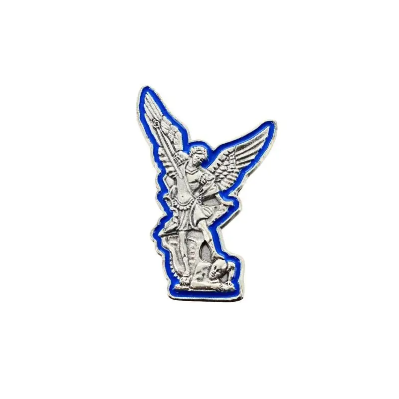 Magnet de Saint Michel avec contour bleu