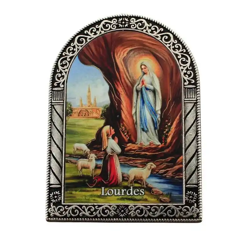 Chevalet de l'Apparition en métal de 9cm