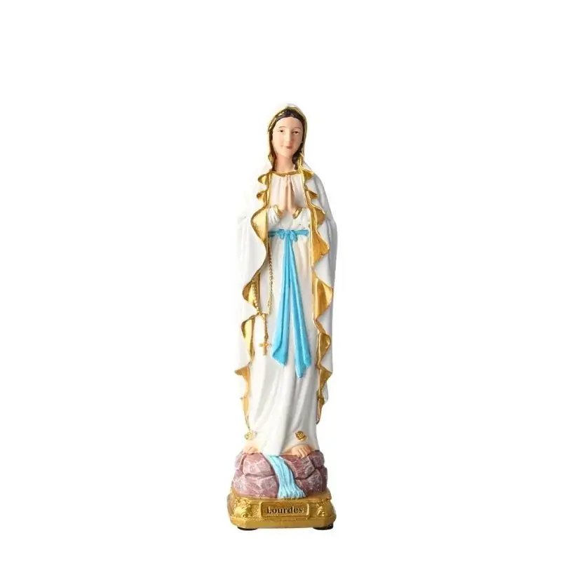 Statue Notre Dame de Lourdes Blanche de 20 cm