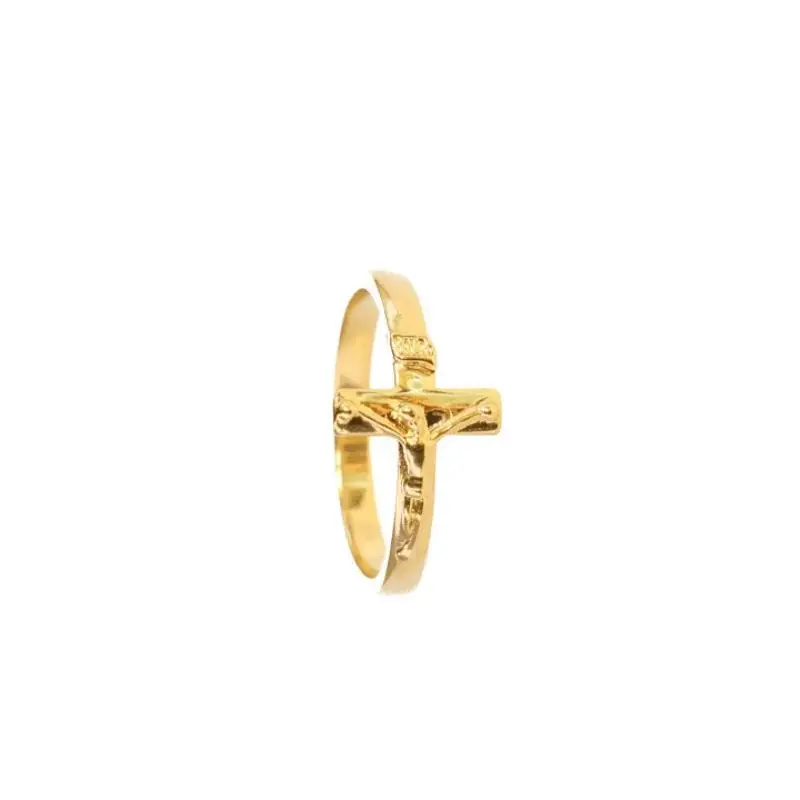 Bague plaqué Or avec Croix