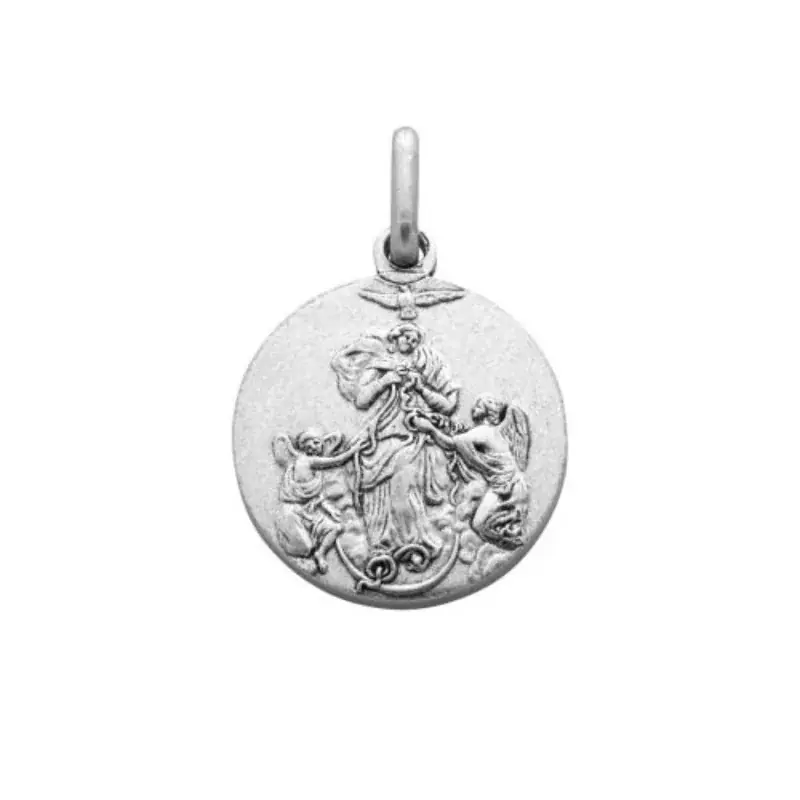 Médaille de Marie qui défait les Noeuds en laiton 18mm