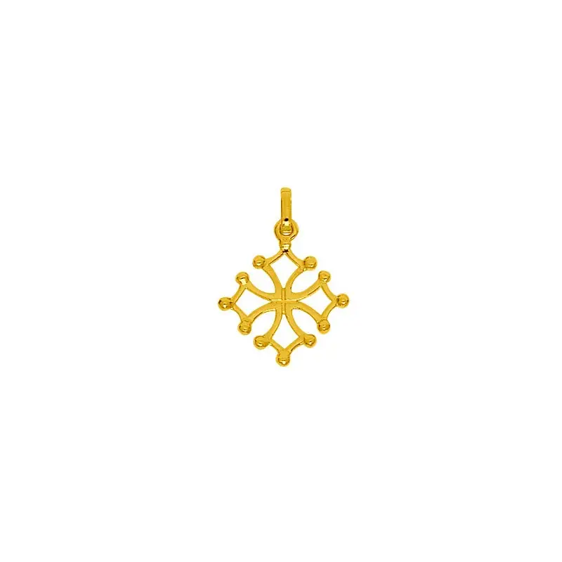Pendentif Croix Occitane en Or 9 Carats