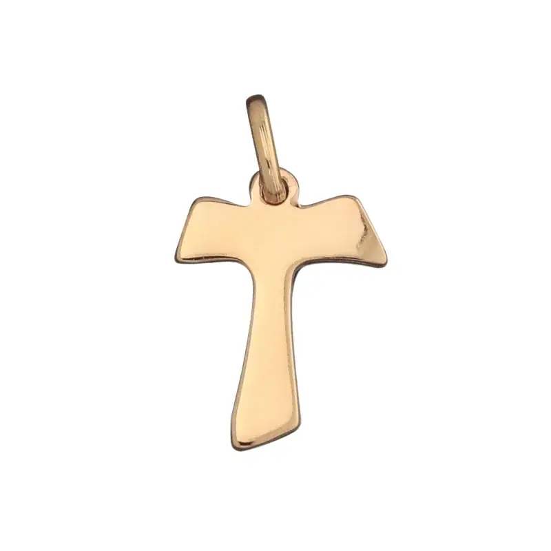 Croix en Tau plaqué or