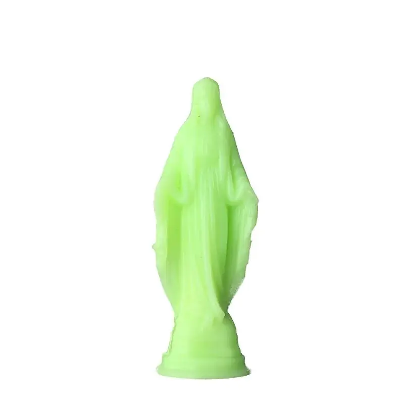 Statue de la Vierge Miraculeuse lumineuse en résine de 14,5cm