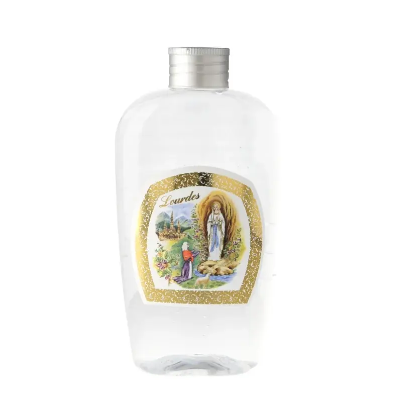 Flacon avec Eau de Lourdes 250ml en plastique