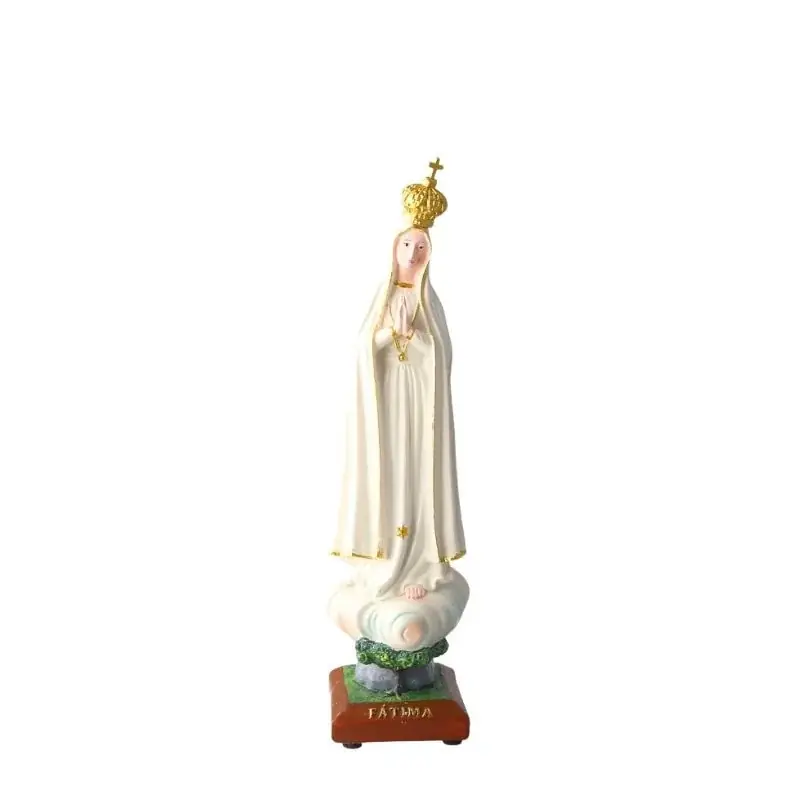 Statue de Notre dame de Fatima de 15cm en résine