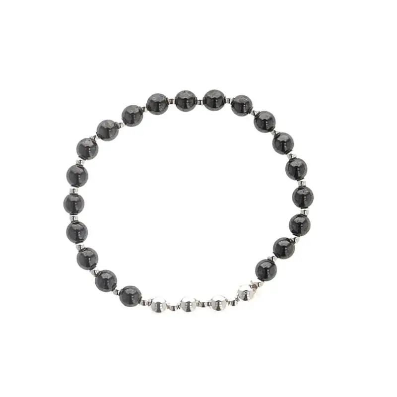 Bracelet en Argent et Pierre d'Hématite
