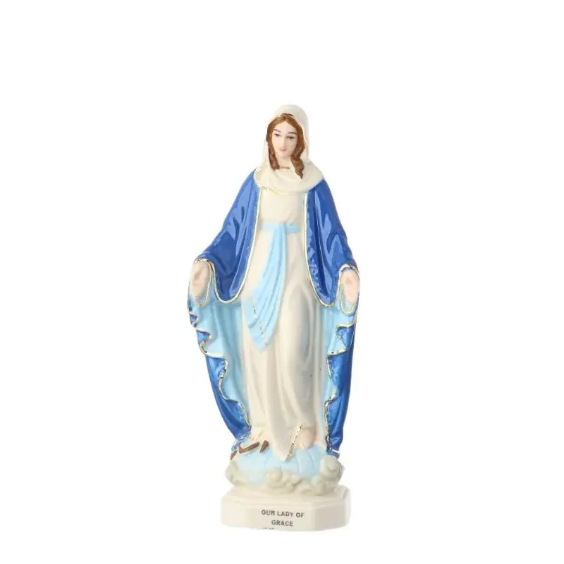 Statue de la Vierge Miraculeuse en porcelaine 13cm