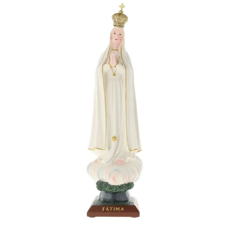 Statue de Notre Dame de Fatima en résine 34cm