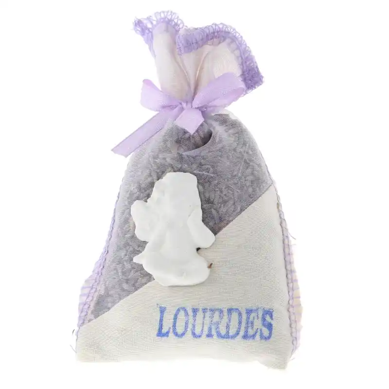 Lot de 4 sachets de Lavande Lourdes avec anges