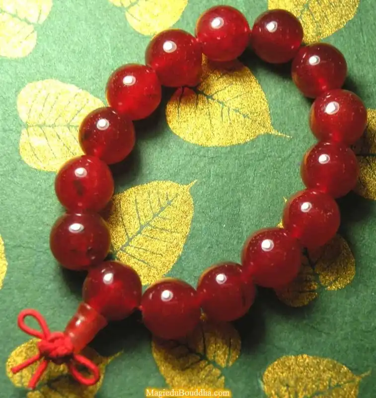 Red Agate Wrist Mala