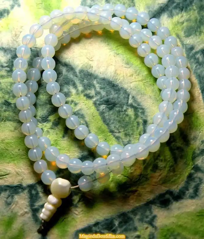 Tibetan opaline mala - various sizes.