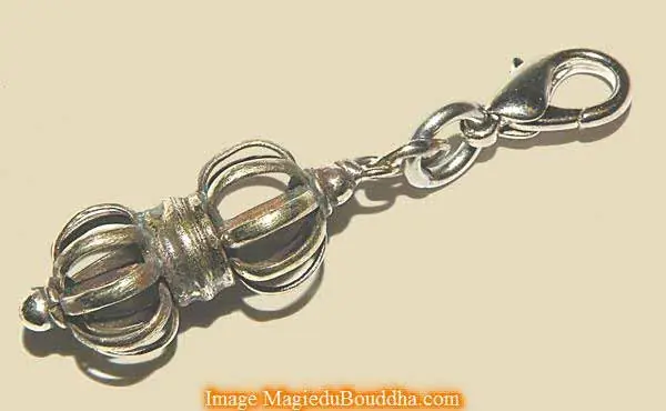 Dorje clip for Tibetan mala - mantra counter.