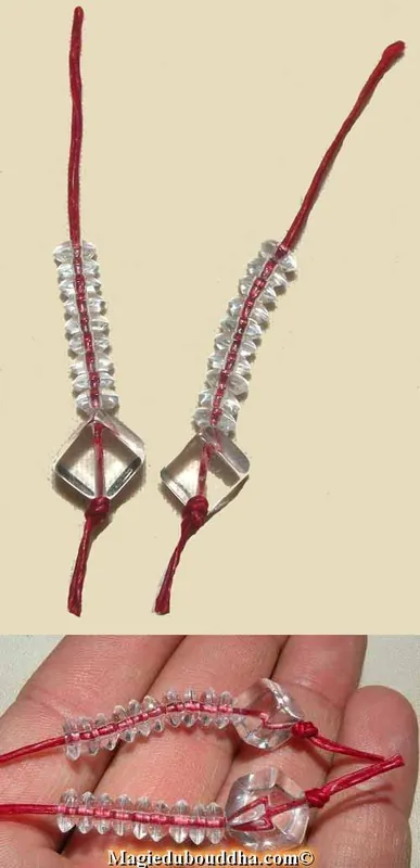 Mantra counters for mala - 100% quartz.