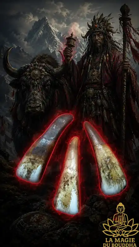 Tibetan Shamanic Pendant - Yak Tooth.