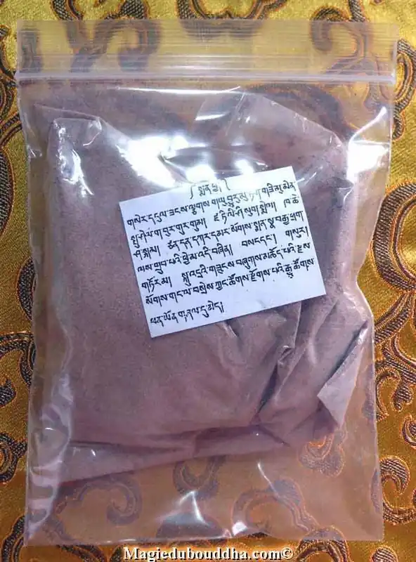 Consecration powder for Buddha statues (Bhutan).