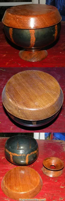 Traditional Thai monk bowl - miniature models for Nam Mön holy water.