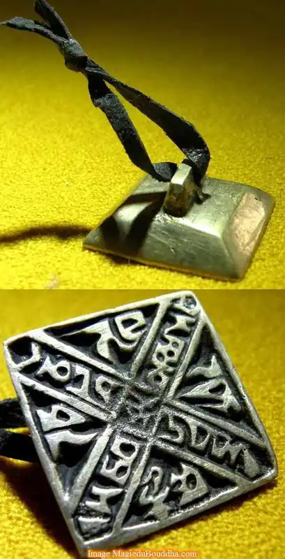 Tantric lama seal in brass.