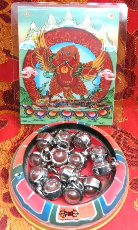 Khyung Marpo Rilbu - Tibetan sacred pill of the red Garuda.