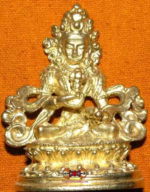 Tibetan statuette of Dorje Sempa (Vajrasattva).