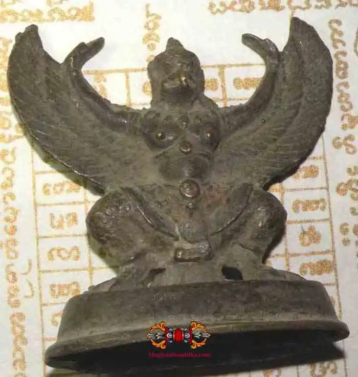 Thai bronze statuette of the sacred eagle Garouda.