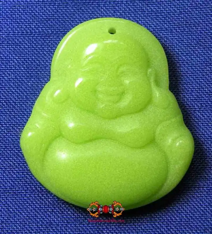 Phra Sanghajai fortune Buddha in fluorescent stone.