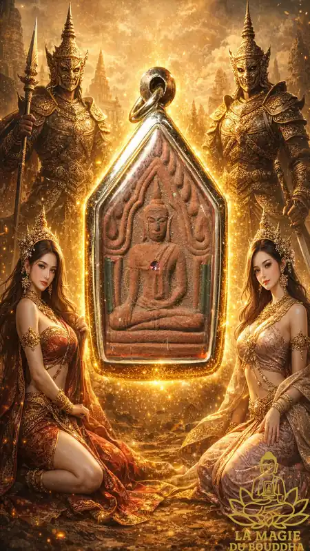 Charming Thai amulet Phra Khunpen Neuar Phong - Ajarn Khunpan.