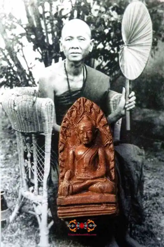 Terracotta statuette of the Buddha - Kruba Srivichai Temple.