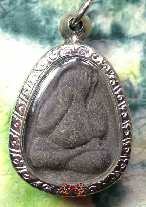 Thai protective amulet of Buddha Phra Pidta - Wat Pradoo Chimplee (LP Toe).