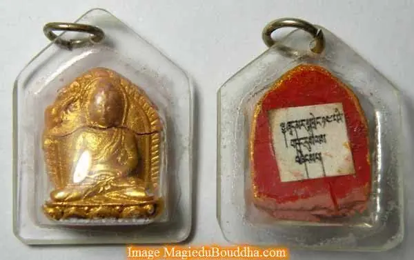 Tsa Tsa relics of His Holiness the 14th Shamarpa.