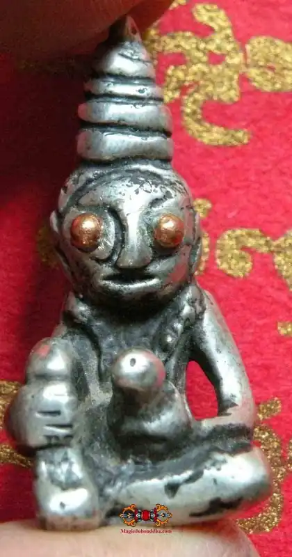 Phra Ngang amulet in silver color.