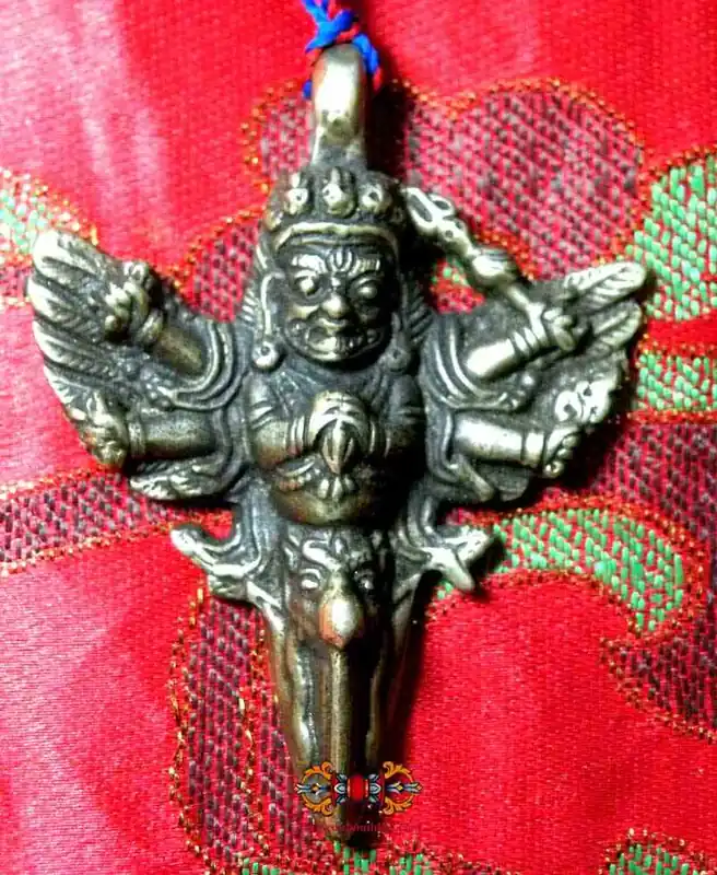 Tibetan Tokchag Amulet of Vajrakilaya - The Venerable Yogi Pemba Dorje.