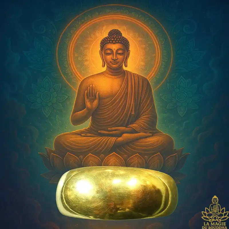 Wen Phi Lot Power and Meditation Ring of the Most Venerable LP Dooh (Gold Version).