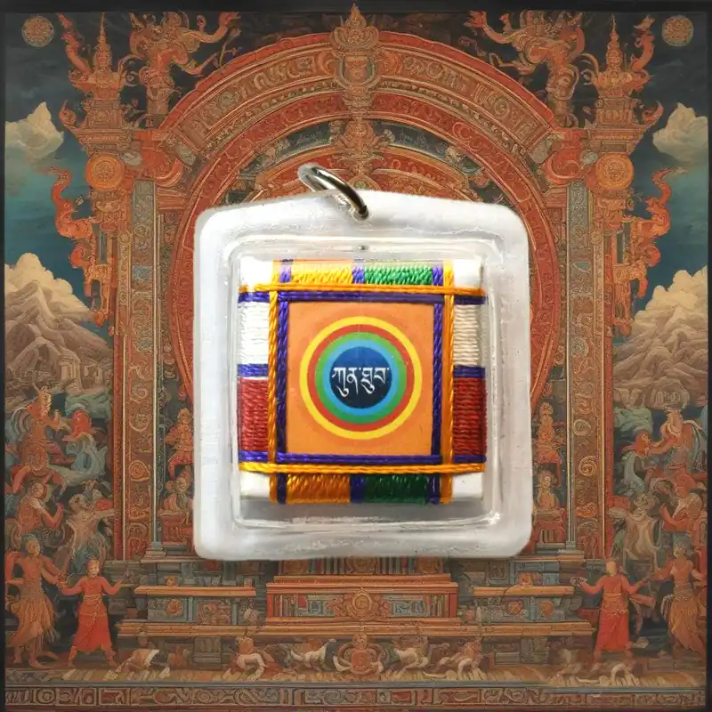 Tibetan Amulet Yantra Khunthup – Energy, Vitality and Goal Achievement