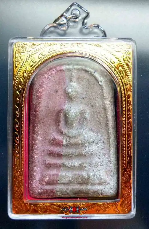 Large antique two-tone Phra Somdej amulet