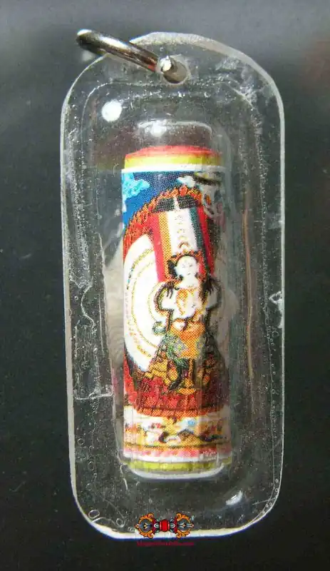 Tibetan Amulet Lokesvara Mantra (Thousand-Armed Chenrezig)
