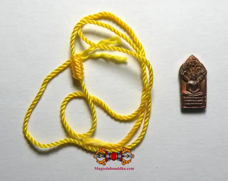 Sai Sin blessed bracelet + Phra Naphrok amulet - Very Venerable LP Sawai.