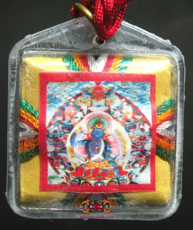 Drenpa Namkha's Bonpo Yantra Amulet - Removes obstacles and bad astrological influences.