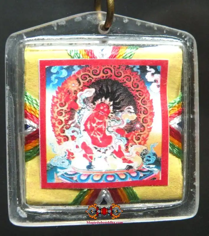 Powerful Tibetan Yantra Bönpo Amulet by Tagla Membar - Protection against black magic.