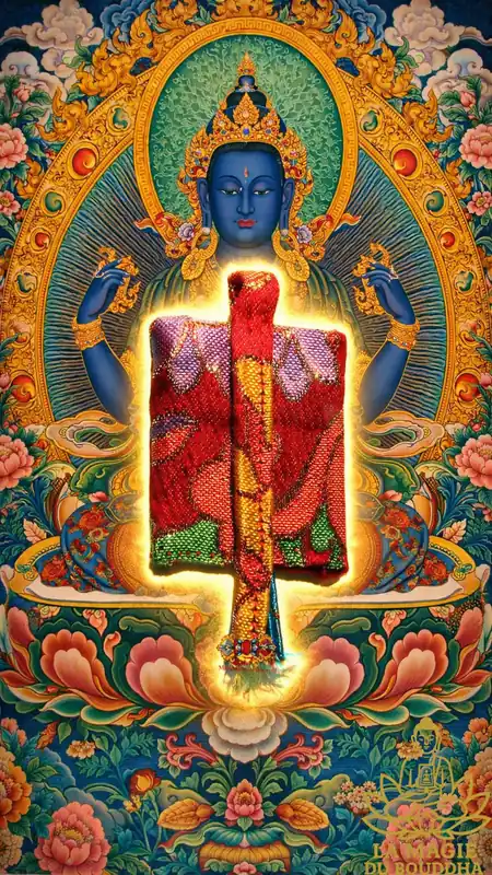 Tibetan Amulet Dta'grol Guy Khorlo - Liberation through contact.