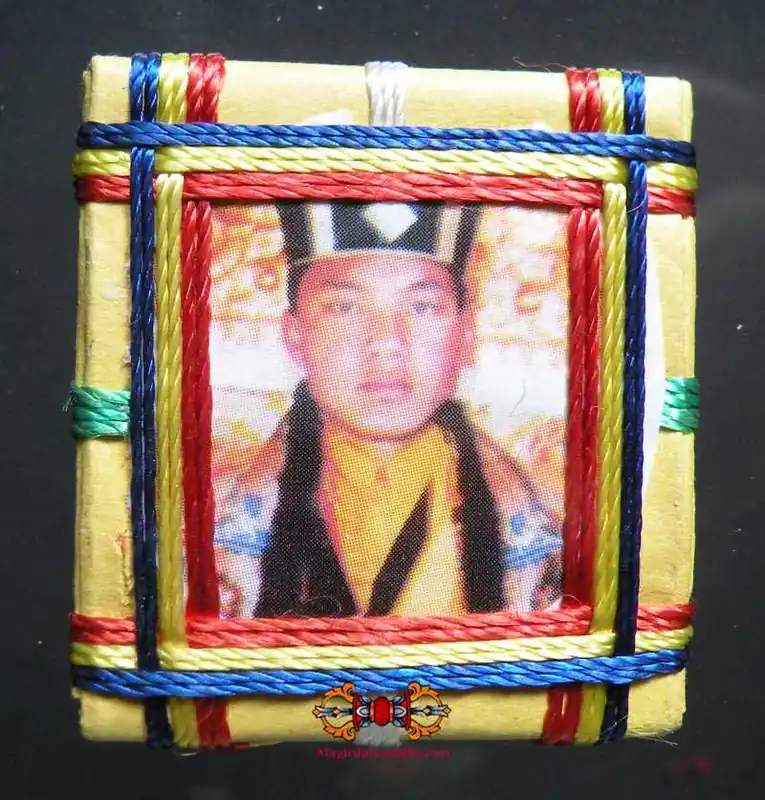 Black Mahakala Yantra Amulet by His Holiness the Karmapa.