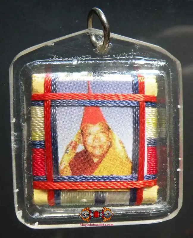Tibetan Yantra Amulet blessed by the Most Venerable Trulshik Rinpoche.