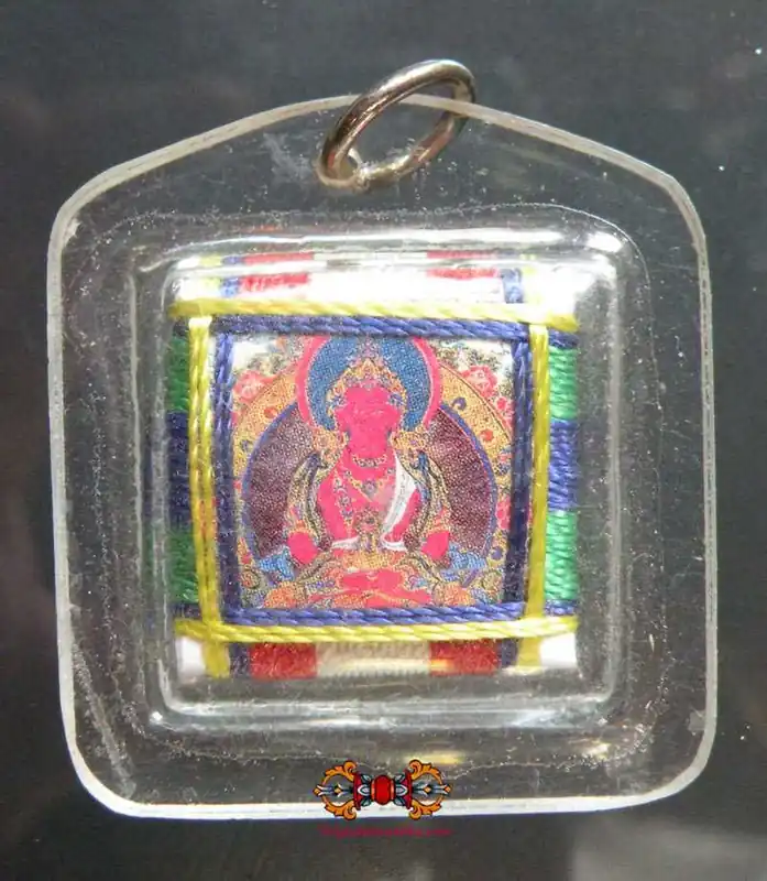 Tibetan Amulet Yantra of the Long Life Buddha (Amitayus) - For longevity.
