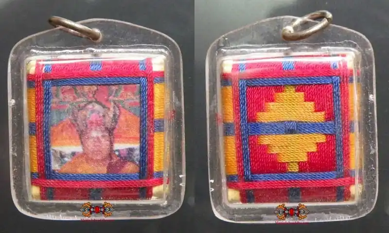 Tibetan Yantra Amulet of His Holiness Penor Rinpoche.