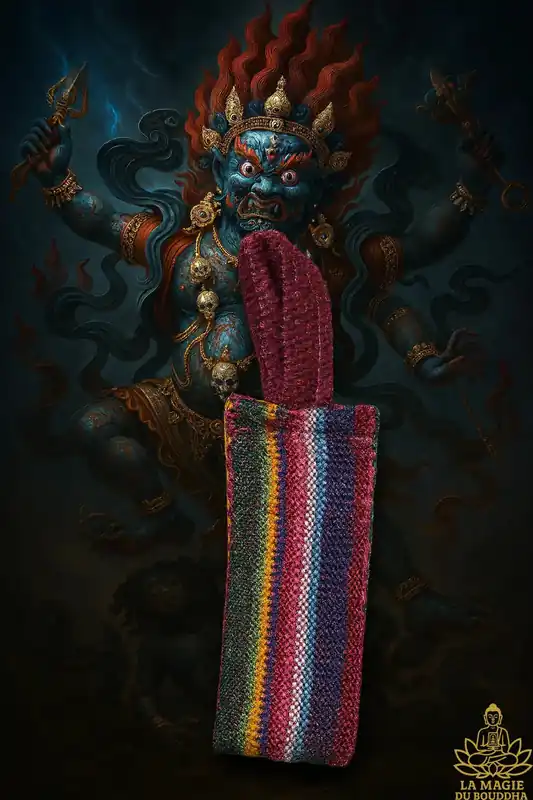 Tibetan Amulet Vajrakilaya Mantra - Bhutanese Style