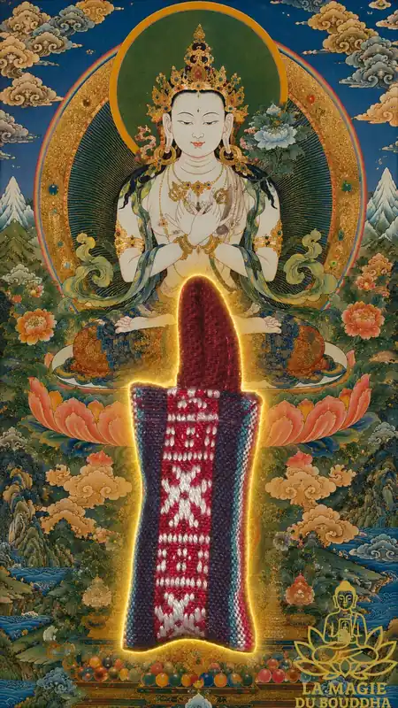 Tibetan Vajrasattva Mantra Amulet - Bhutanese Style.